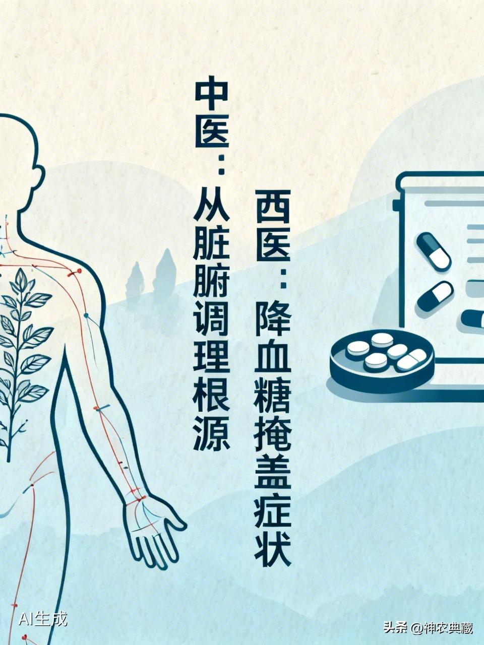 血糖高、糖尿病，都只是西医的说法，严格来说，这些都是由内脏变化引起的症状，如果你