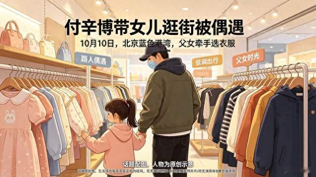 付辛博带女儿逛街被偶遇，路人竟误认成兄妹