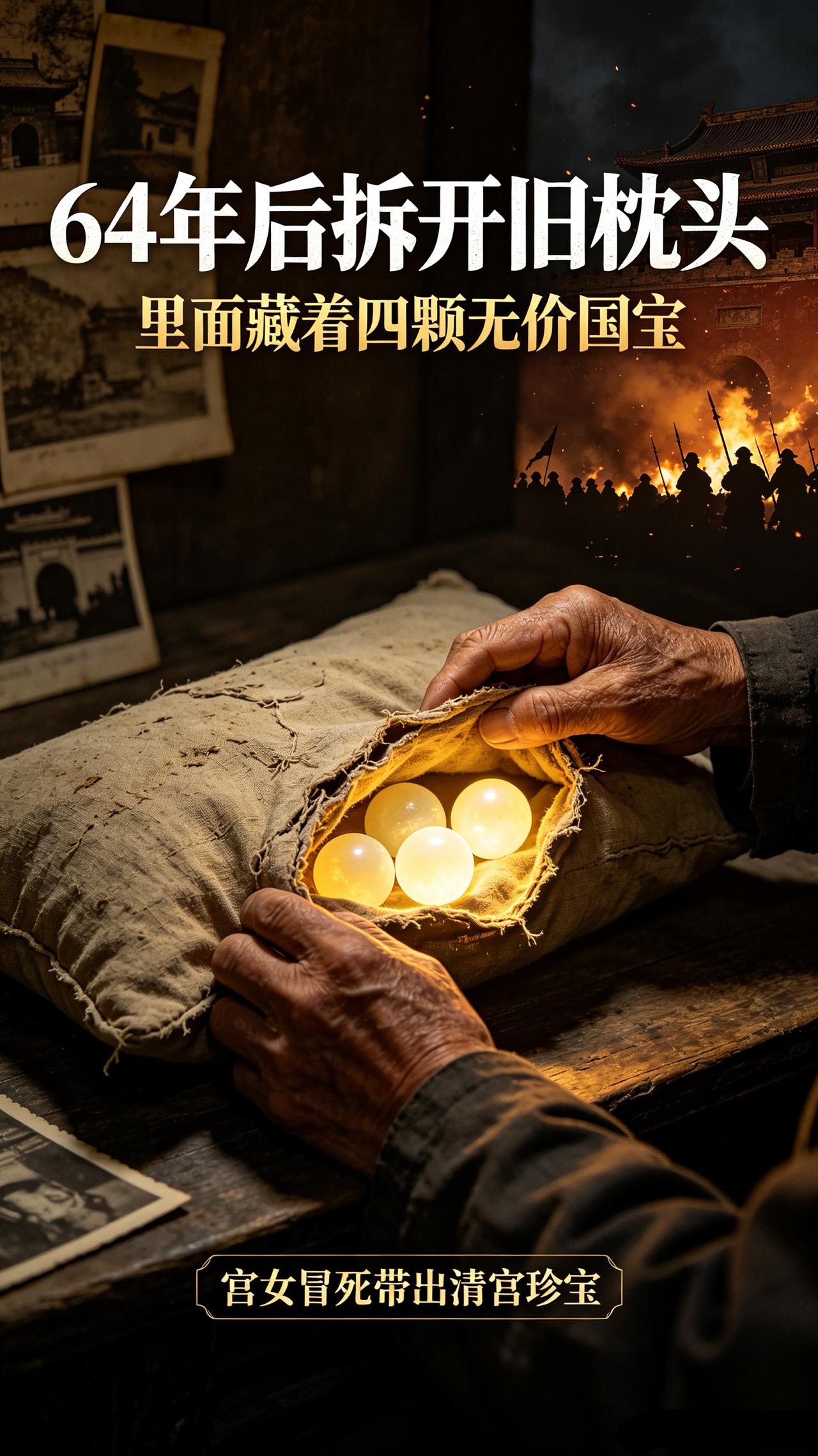 慈禧贴身宫女私藏旧枕头，64年后拆开，满是无价国宝

晚清山河动荡，八国联军攻入