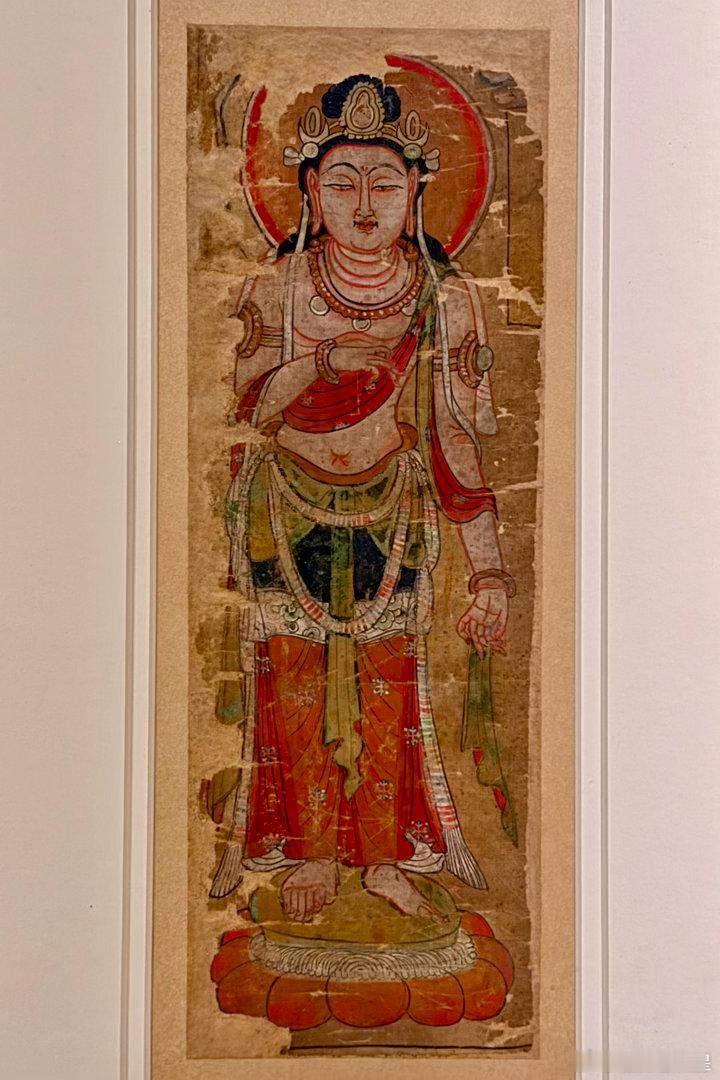 敦煌绘画，法国吉美博物馆。每次去吉美，都要看看上新的敦煌绘画。本轮敦煌作品的担当