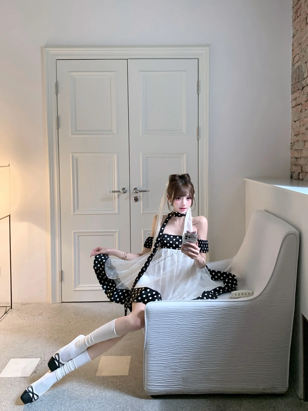 Butterflies with polka dots