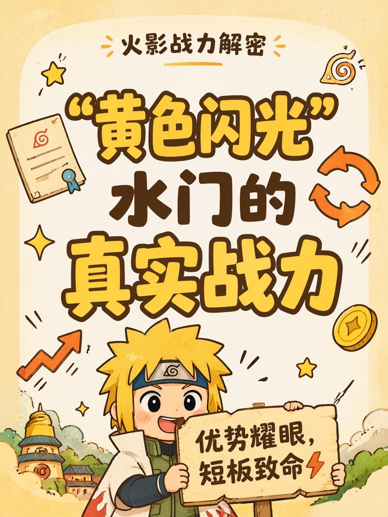 “黄色闪光”真无敌？这⚡
最近和朋友聊火影，总有人说波风水门是天花板级战力💥