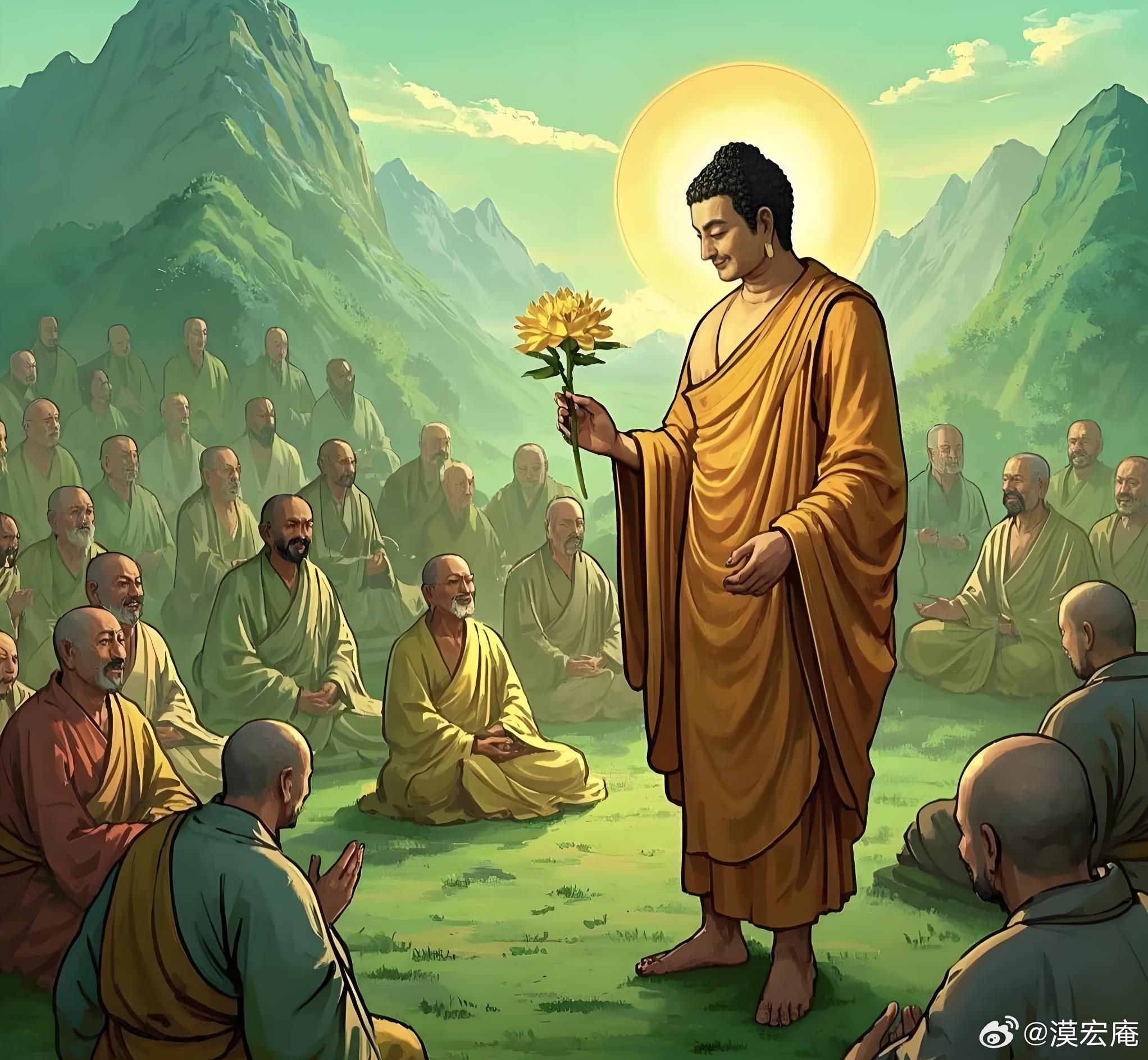 修行佛学文化  成就无上正觉的佛陀:一天，已经成就正觉的佛陀，从菩提树下的金刚座