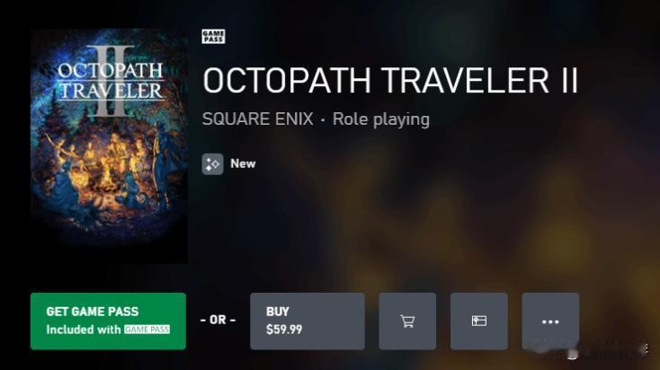 《歧路旅人2》已在Xbox上线，首发加入XGP。
同日，《歧路旅人》的一代和二代