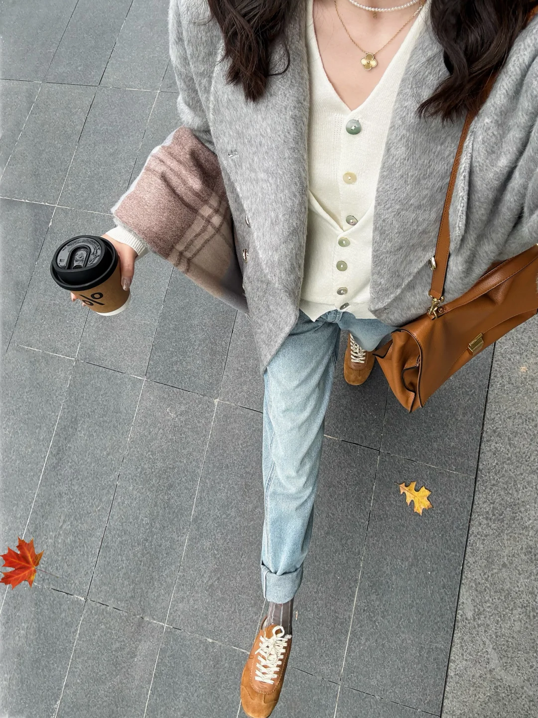 秋冬穿的漂亮大衣🍂基础款叠穿也太绝了叭！