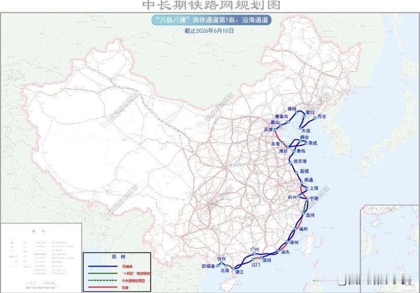 东部沿海大升级！八纵首条高铁通道，2030年将实现全线350时速贯通

说起国家