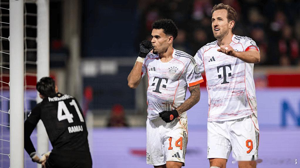 德甲-凯恩迪亚斯奥利塞破门 拜仁客场4-0大胜海登海姆------北京时间12月