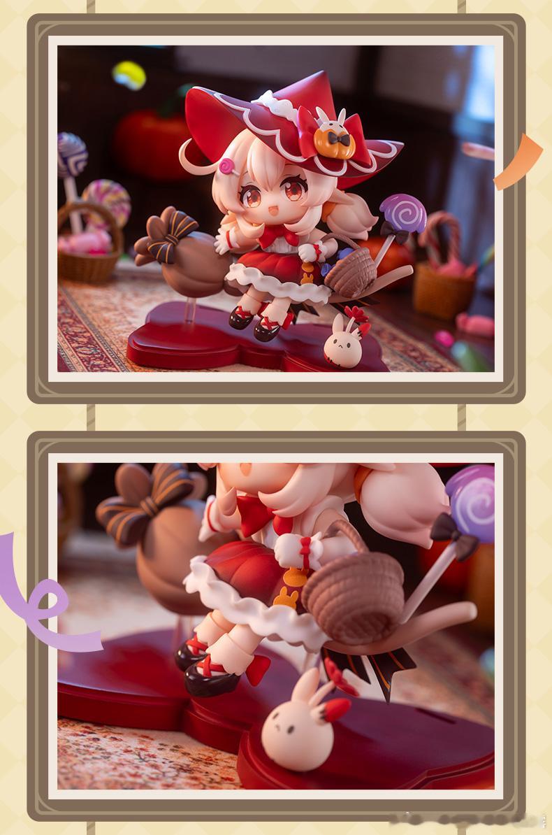 原神原神挪德卡莱原神月之七原神可莉新Q版手办来啦！红裙小魔女造型超可爱，还有特典