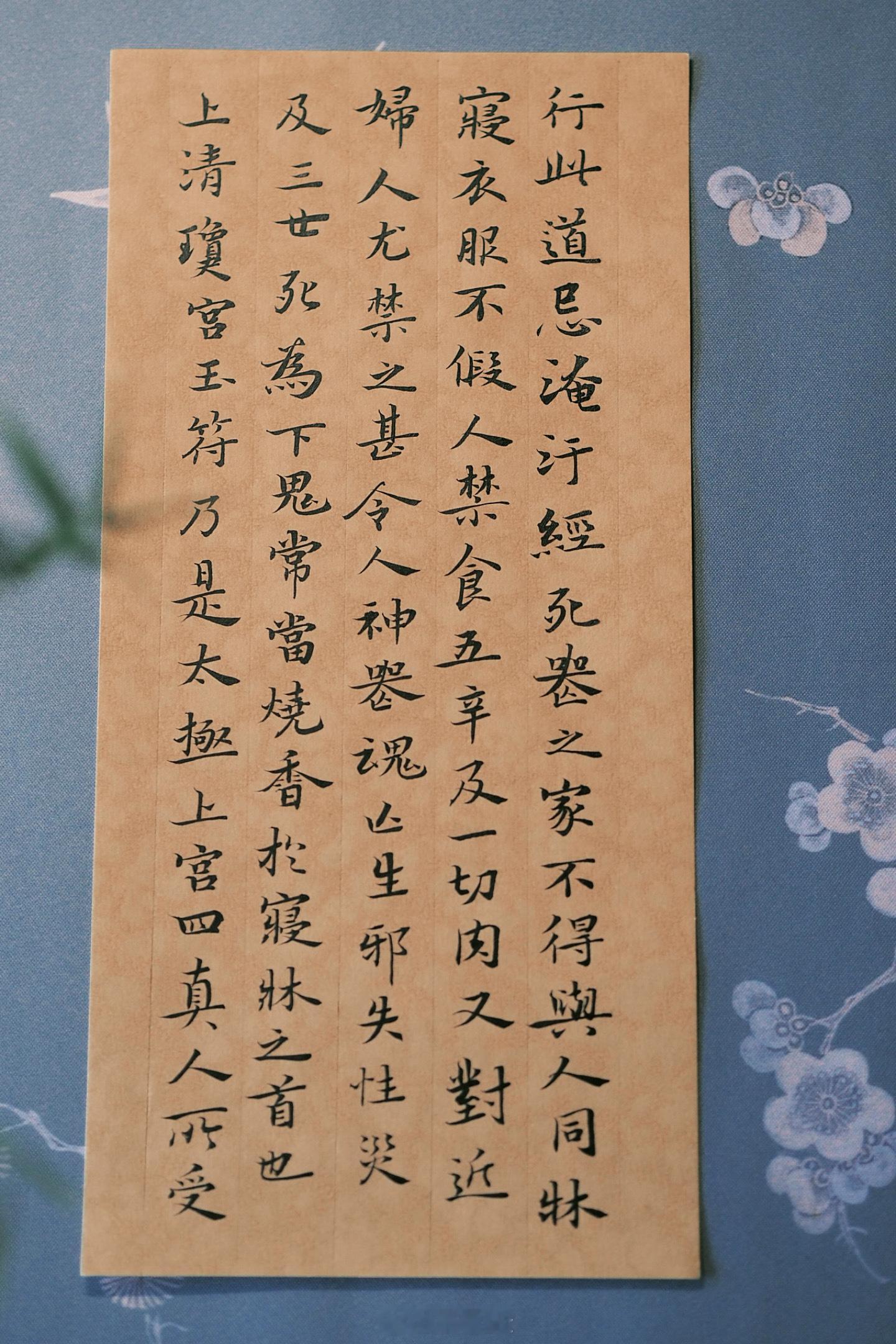 平日少涉此帖，试临《灵飞经》。楷而行，静而逸，别有一番灵动意趣。见字如面写字是一