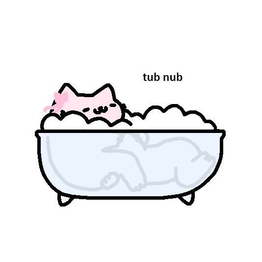nub小猫分享～看得出来小蓝和小粉真的很喜欢吃吃了[泪奔] ​​​