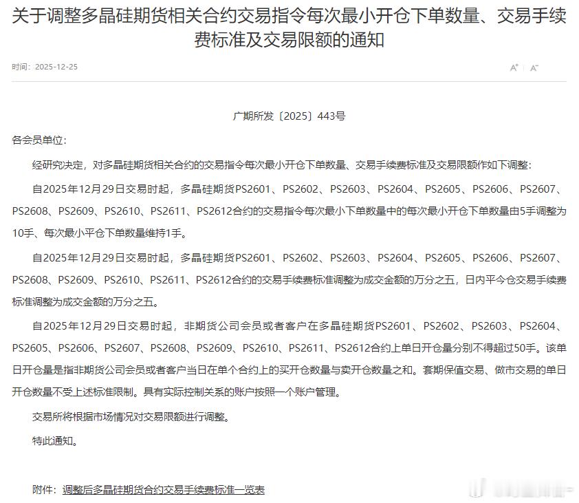 多晶硅 这和退市了有什么区别，再走动力煤的老路，进一步劝退散户，价格发现的功能已