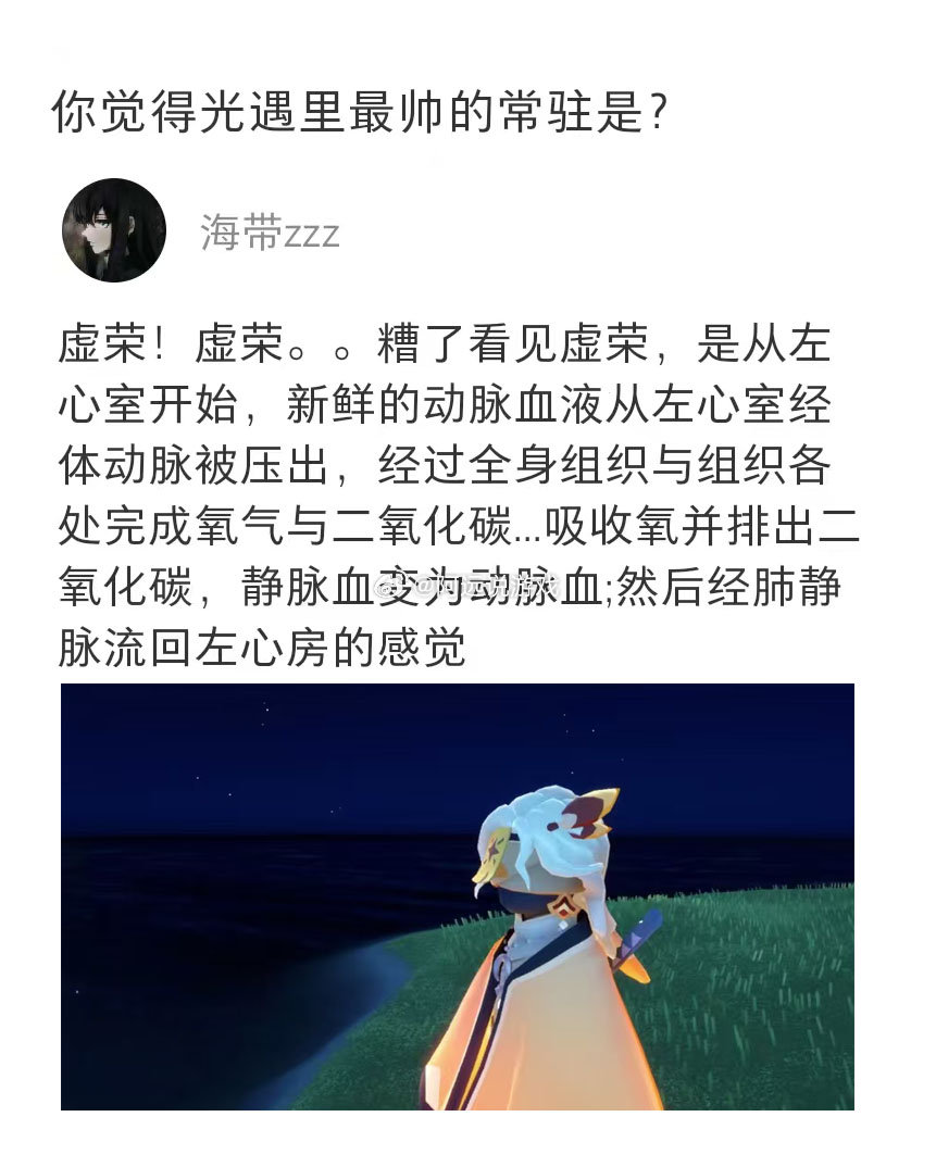 你觉得光遇里最帅的常驻是哪个？ 