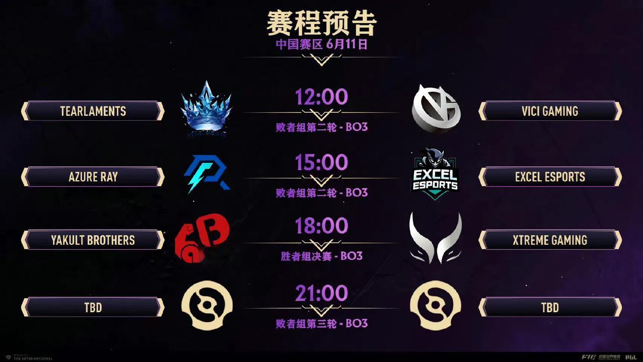 DOTA2: TI14中国区预选赛第三天赛程

12:00开始，顺延
VG vs