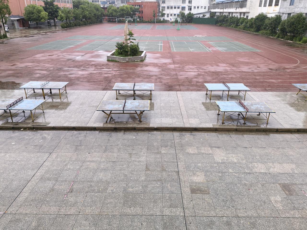 好雨知时节，老天心疼娃！
中考时下雨，静心发挥好！
种子种下地，天干苗难出。
一