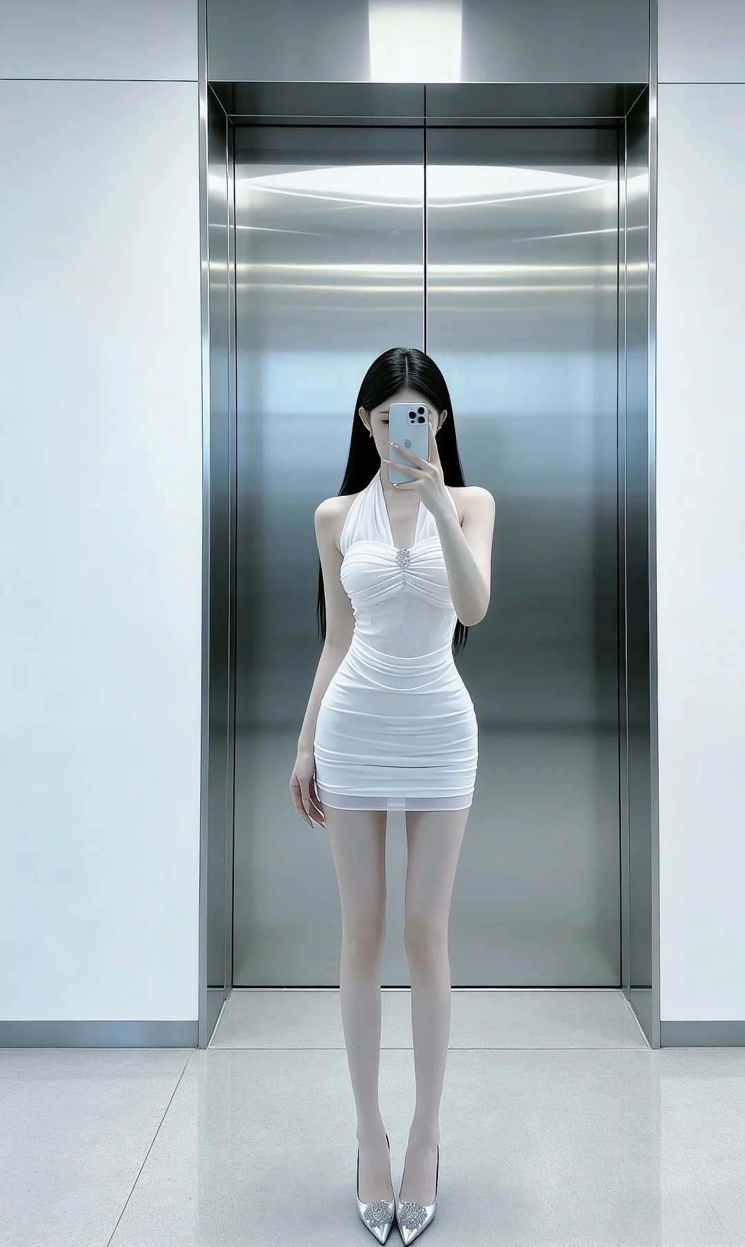 一眼就爱上的白色连衣裙～