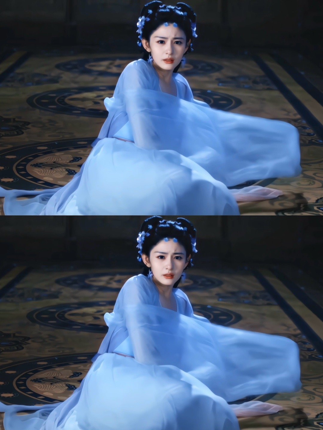 赵晴callback绛朱在金鱼缸洗脸 绛朱的洗脸名场面太深入人心了，赵晴出发图一