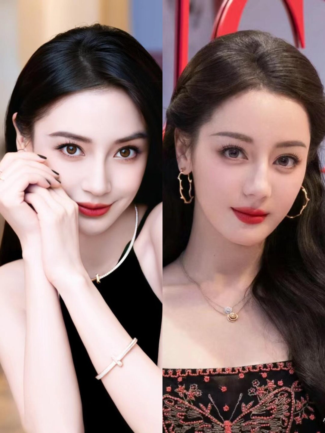这俩算是内娱浓颜系的天花板了吧❗️❗️两个人都属于浓颜系，美的各有特色…你比较吃