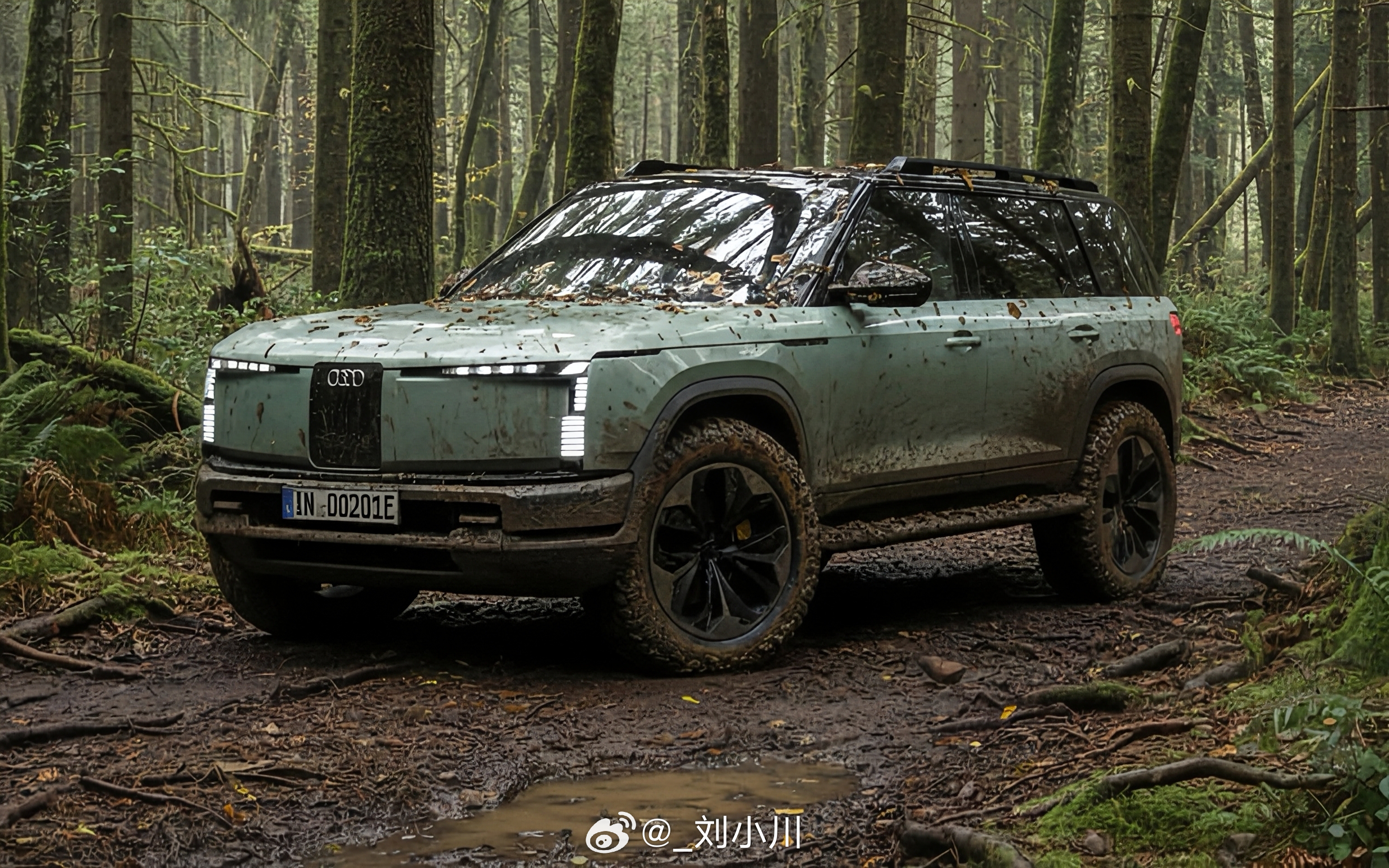 奥迪全新越野SUV渲染方案 奥迪全新越野SUV渲染方案：图1和图2，大家觉得哪个