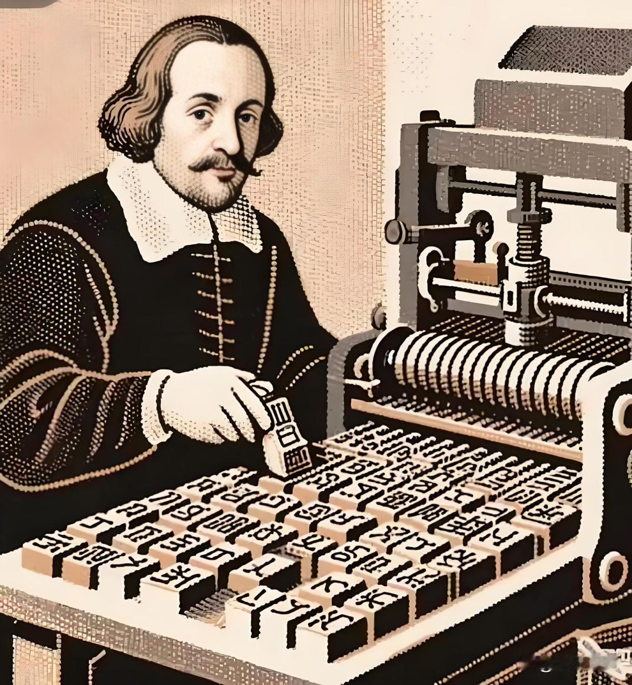 古腾堡是德国印刷匠，1440年左右发明了铅活字印刷术，首次实现文字批量高效印刷。