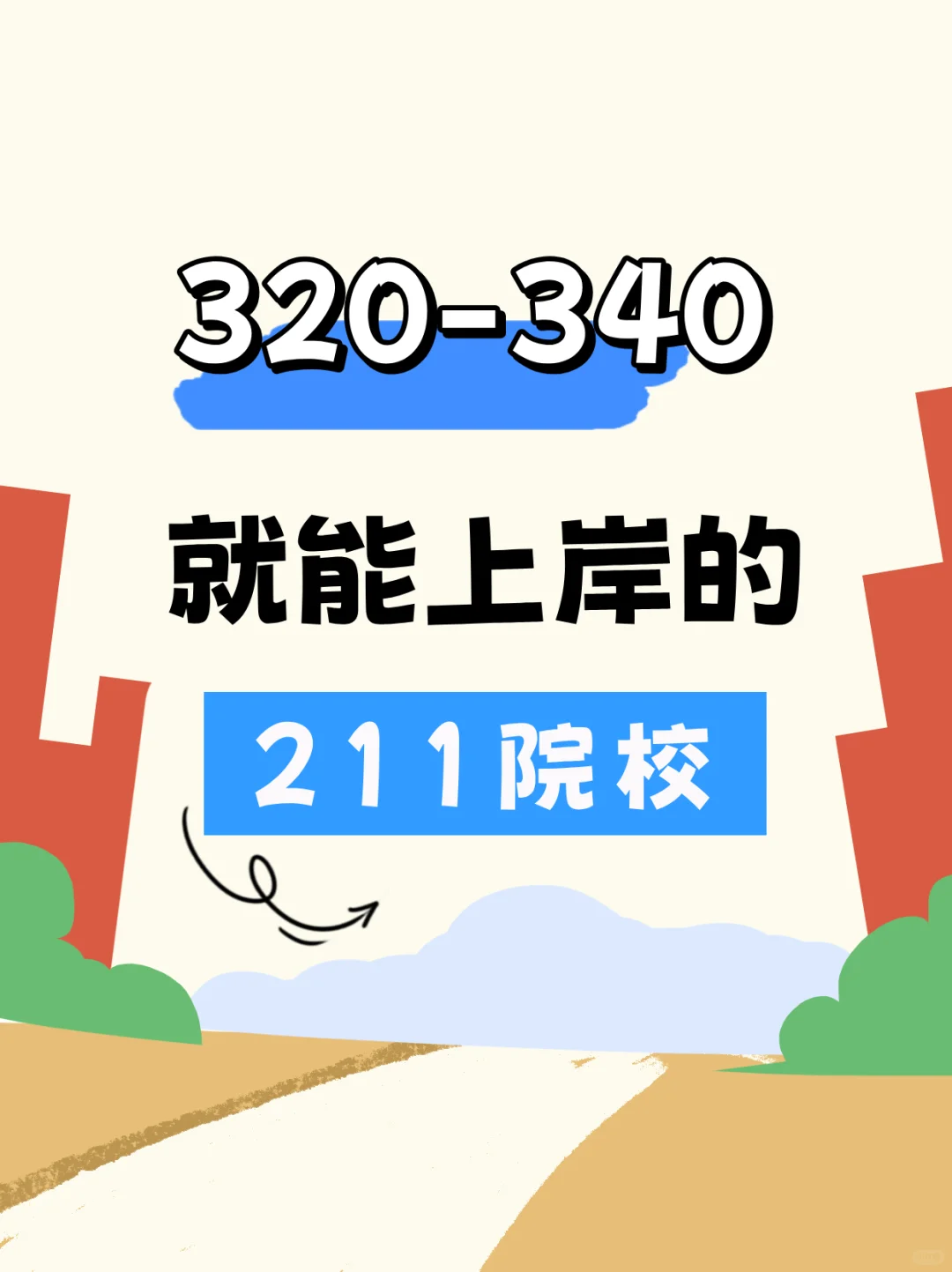 320-340就能上岸的211院校！