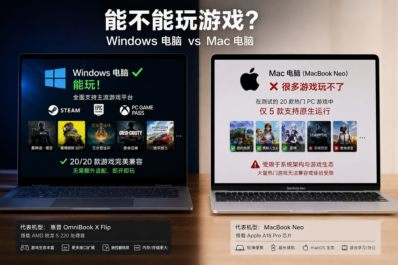 AMD营销嘲讽苹果Mac的性能其实已经不弱了，可惜就是一直没有建立起游戏生态，不