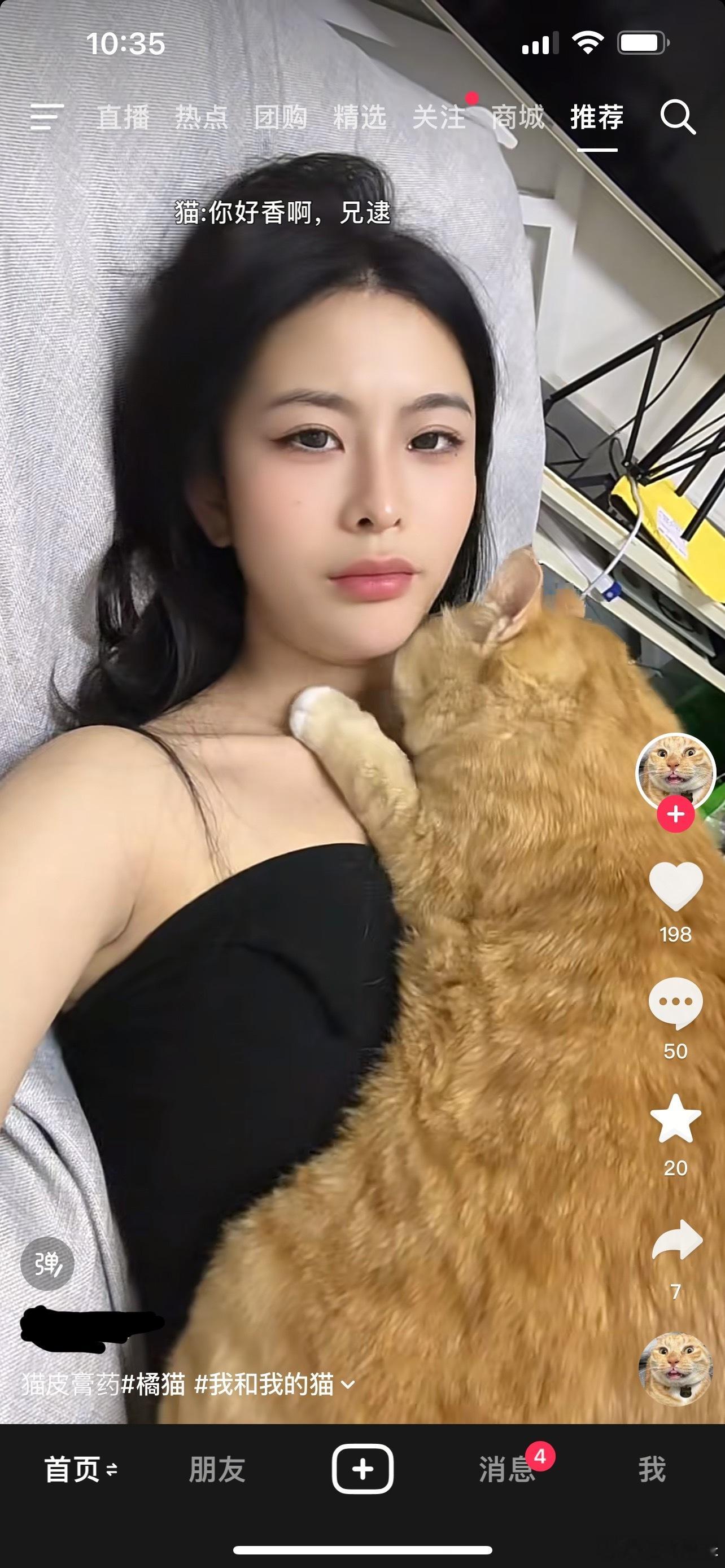 我的女粉丝，买了工业富联，她的猫很粘人。 