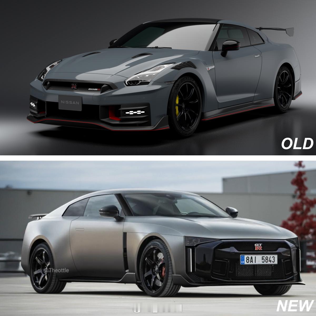 新老日产GT-R对比 全新一代日产GT-R渲染图，和老款相比，大家觉得哪个设计更