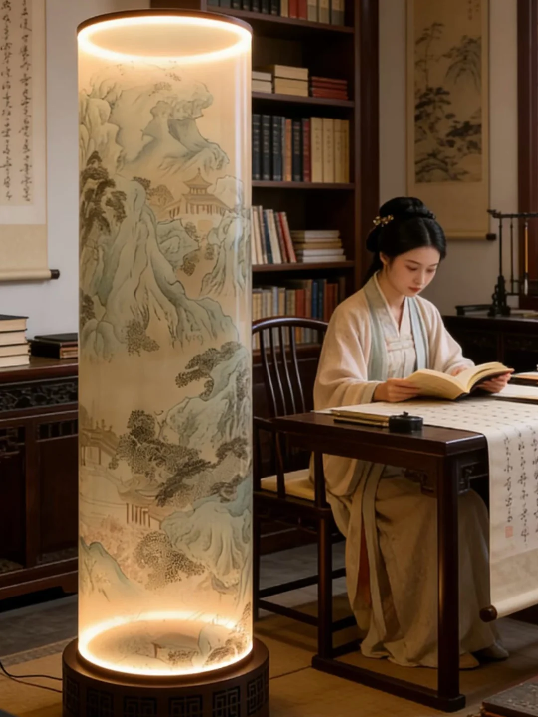 宋式美学|音画一体圆柱灯