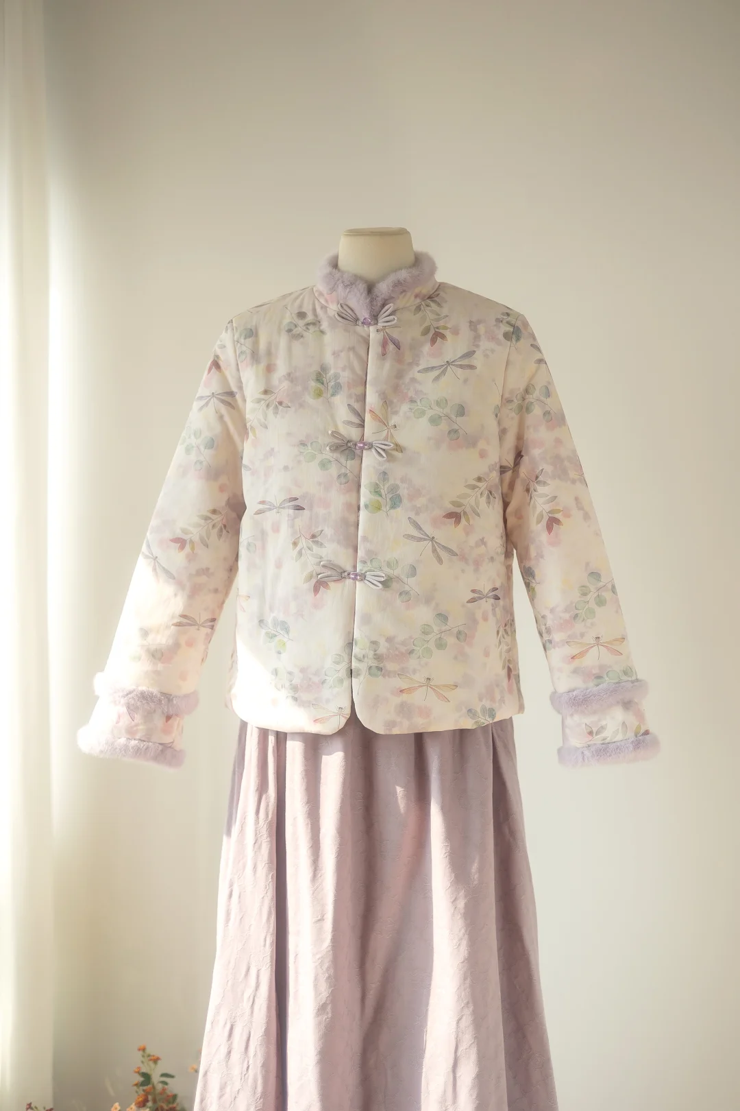 自带柔光滤镜的夹棉外套｜温婉气质