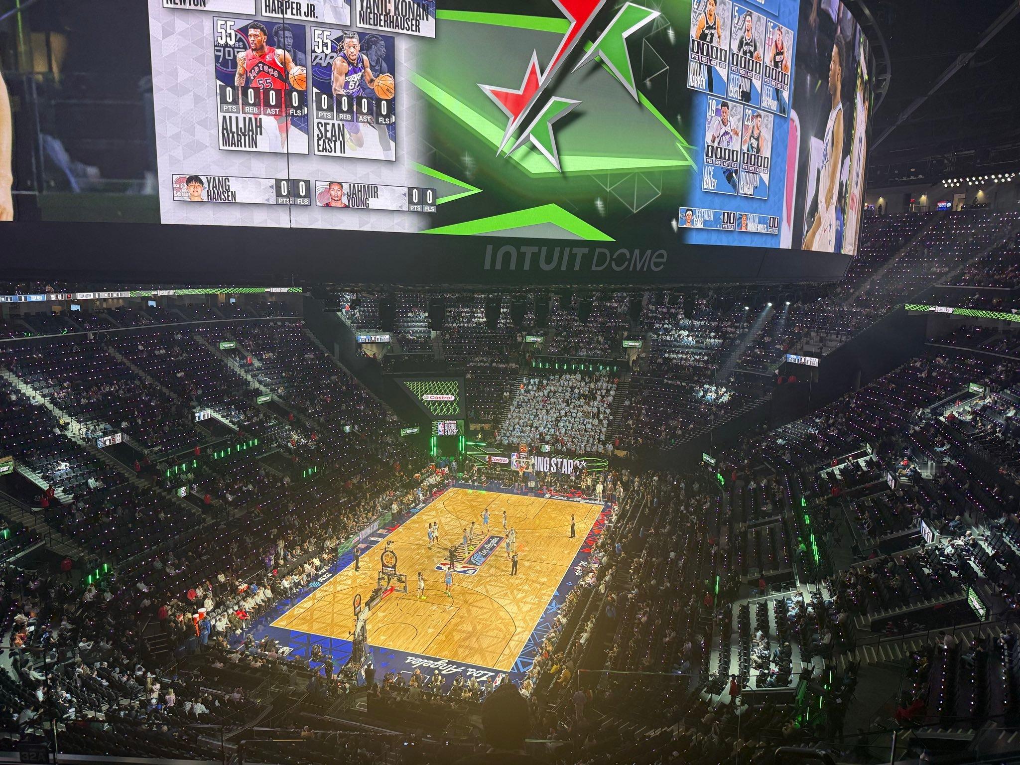 新秀赛开场的时候上座率就这样吗...这还是这次全明星唯一晚上开的比赛，明后天都是