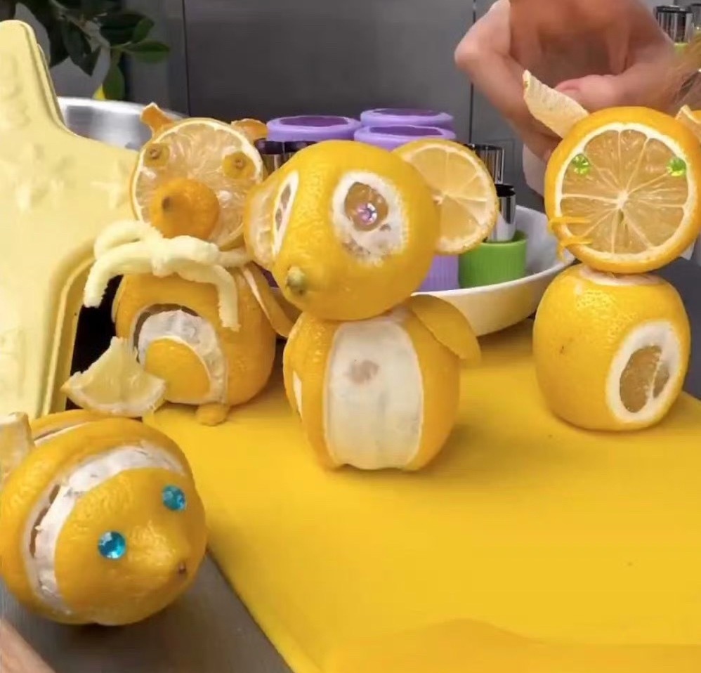 像是孩子自己做的手工DIY 