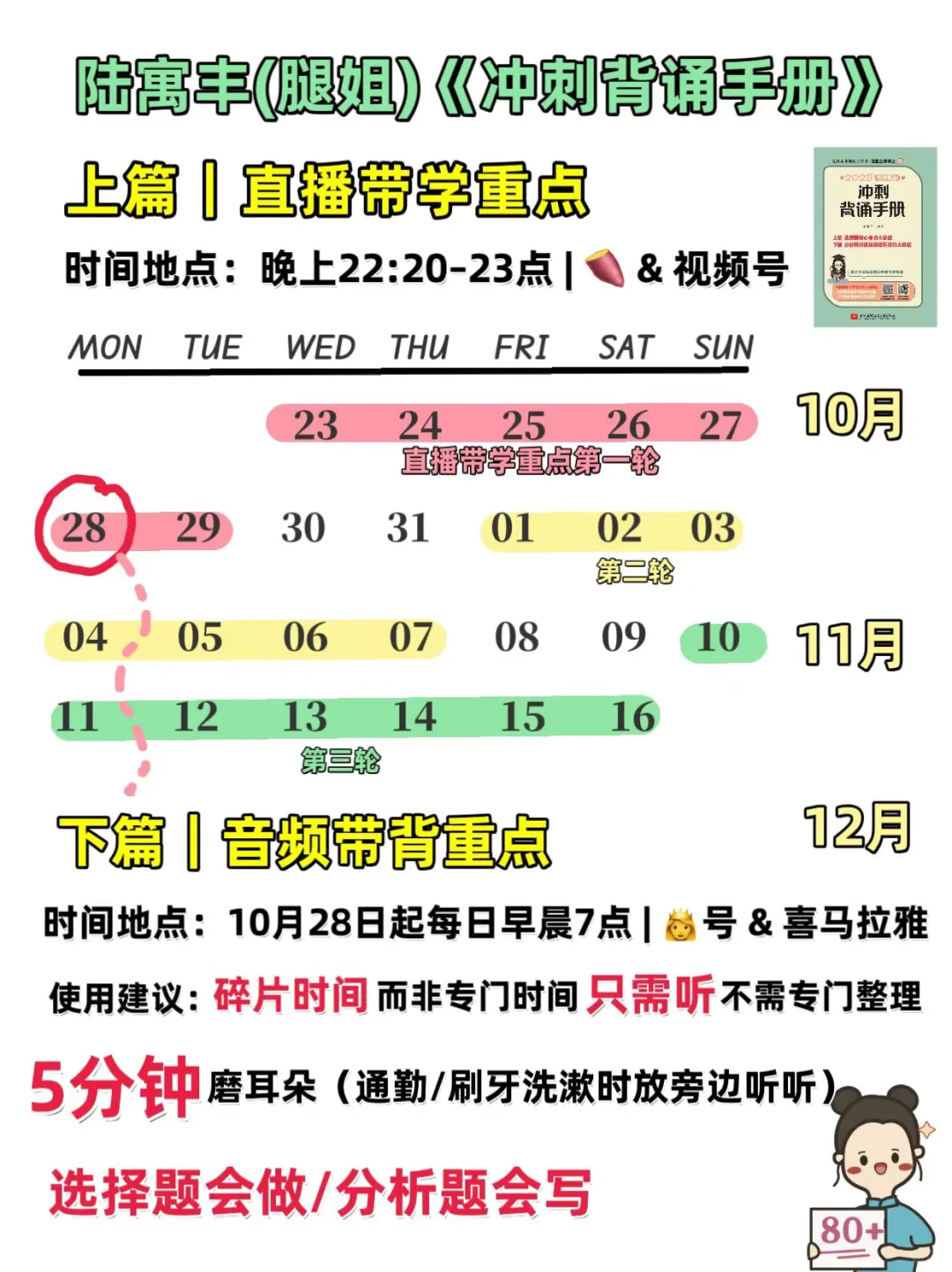 《25冲刺背诵手册》阅卷人来带你学&背！