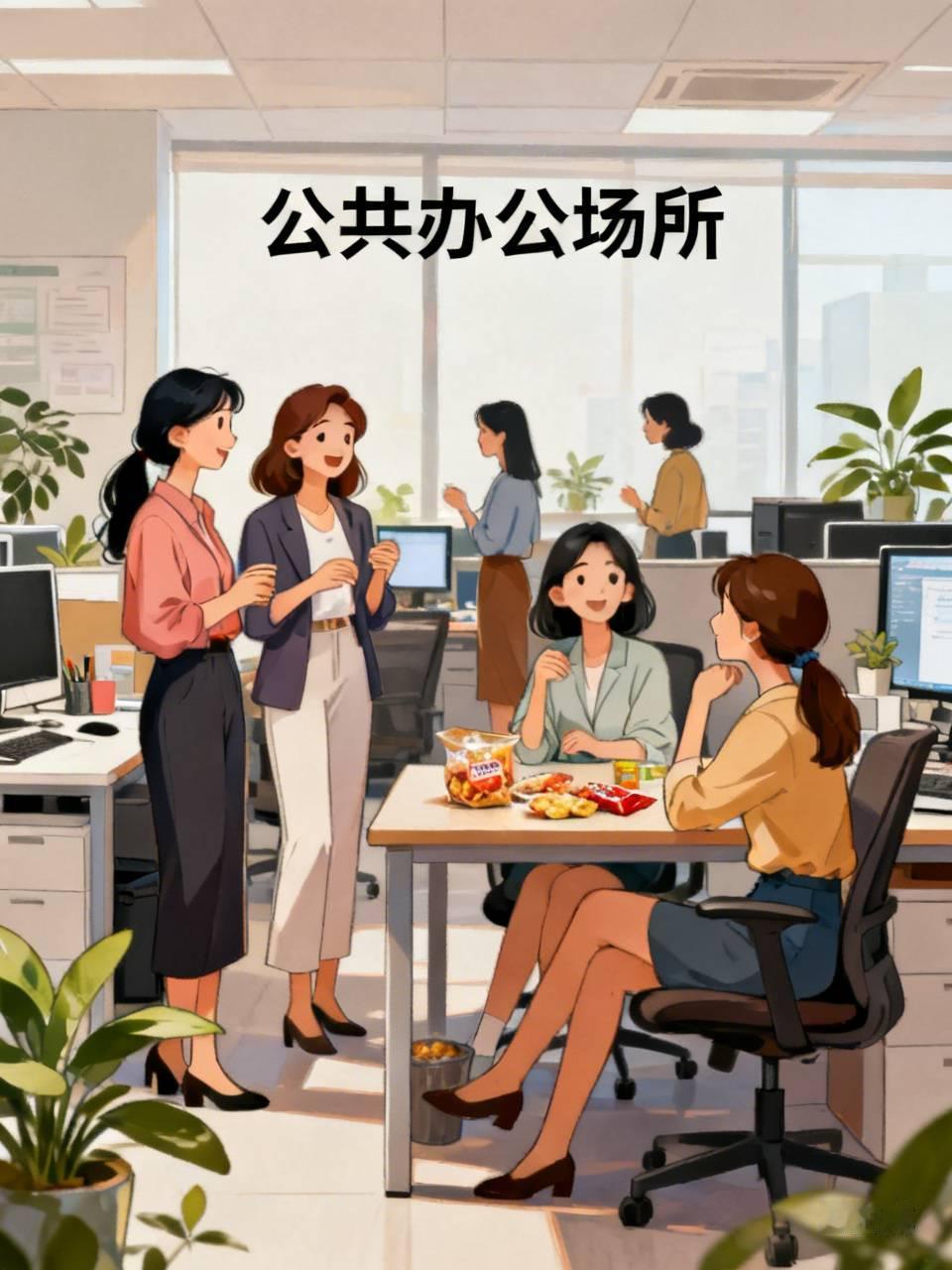 有些中年大姐可太自私了，真让人无语。在公共办公区域，她们不是拉着家常，就是讨论玩