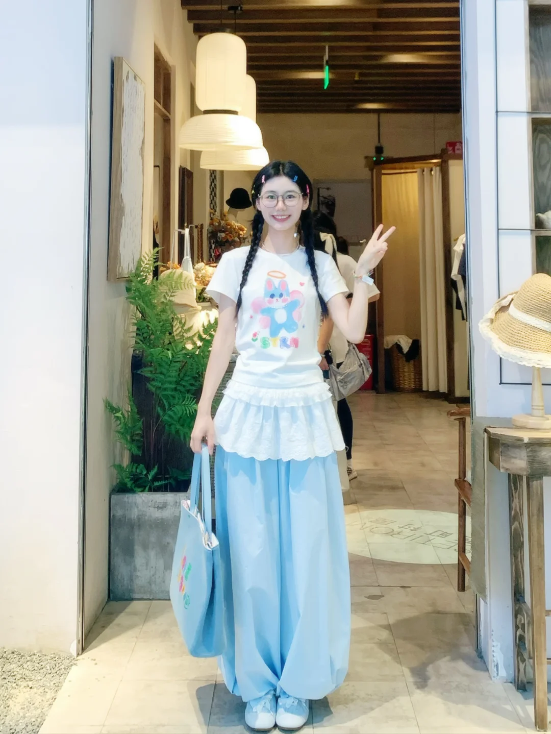 163 90｜多巴胺可爱穿搭ootd～🩵