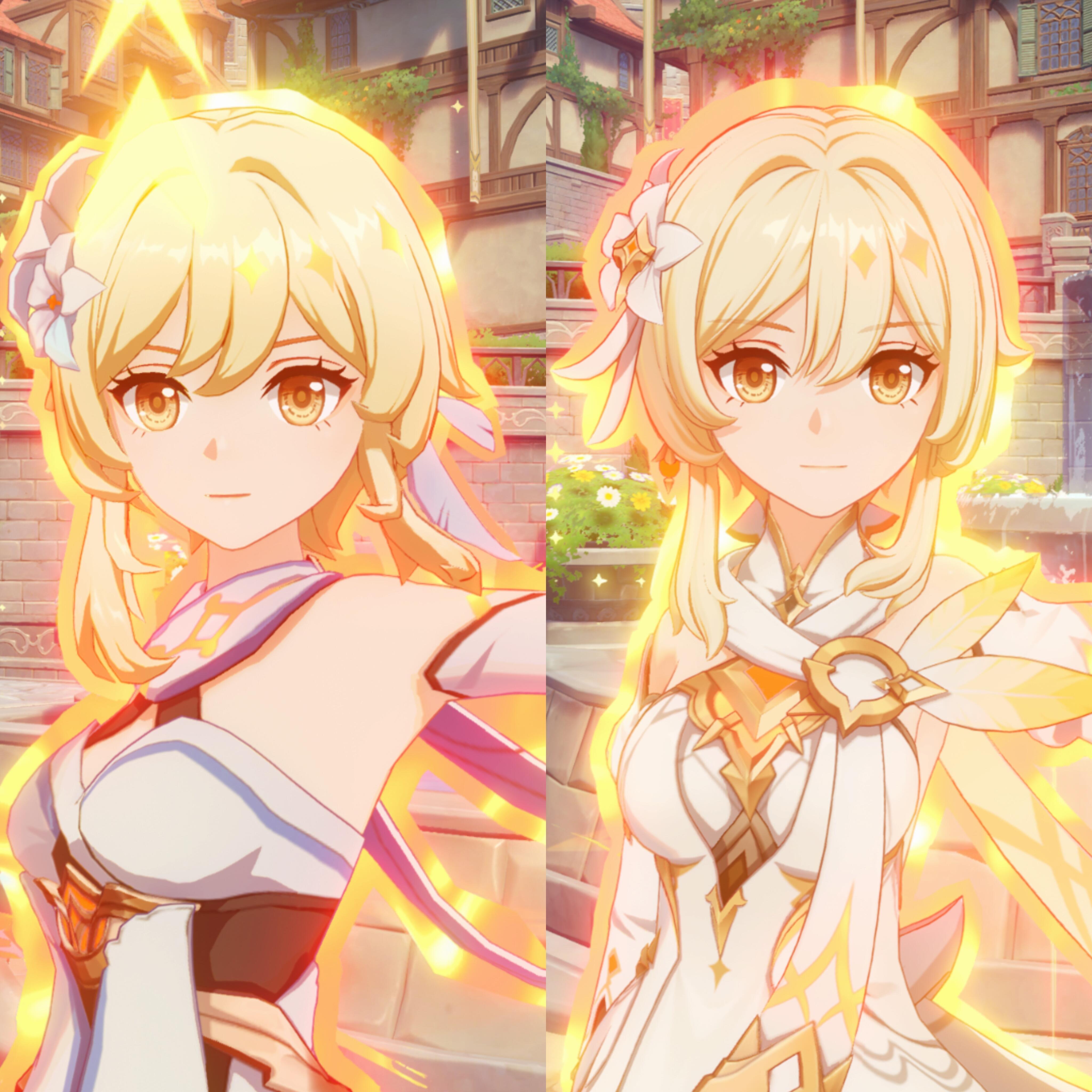 🍒原神原神挪德卡莱二创 🍒原神新老角色建模对比进步好明显！就是能不能优化一下