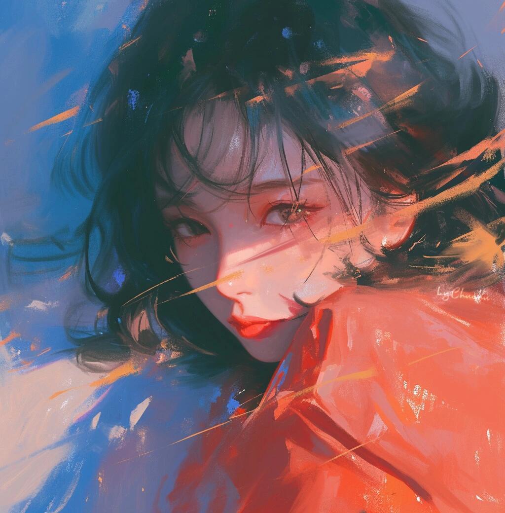 一些氛围感女生头像 