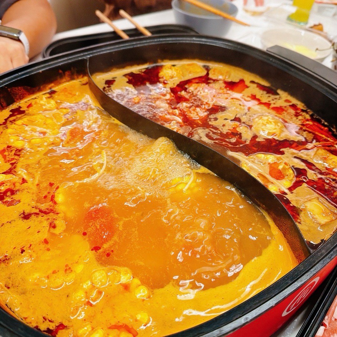 越野节目拍完了，火锅也吃上了，开心。 