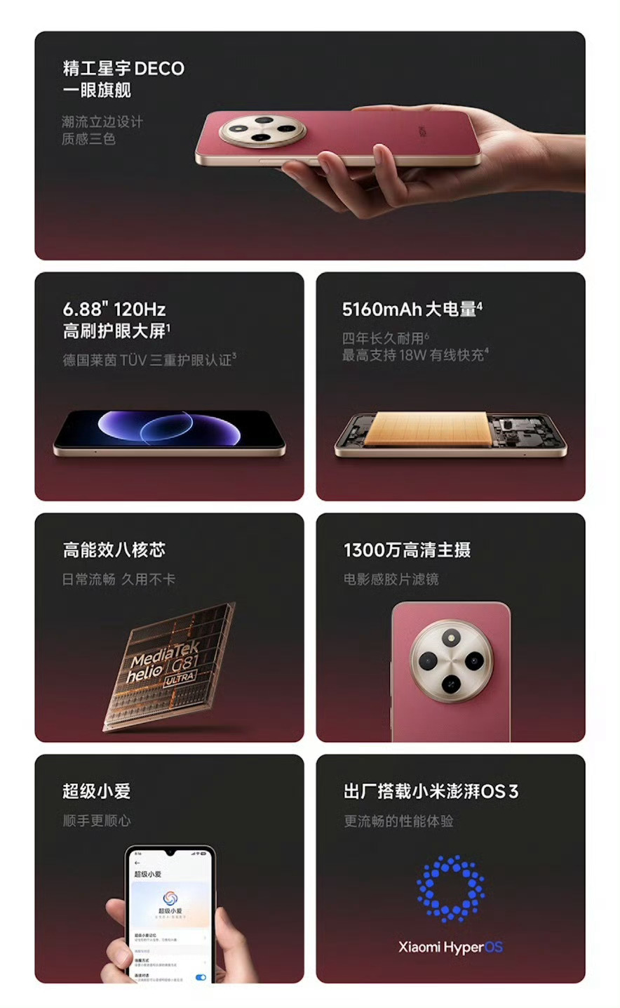 红米17C上线，一眼旗舰，4+64/799 元，4+128/899 元。感觉怎么
