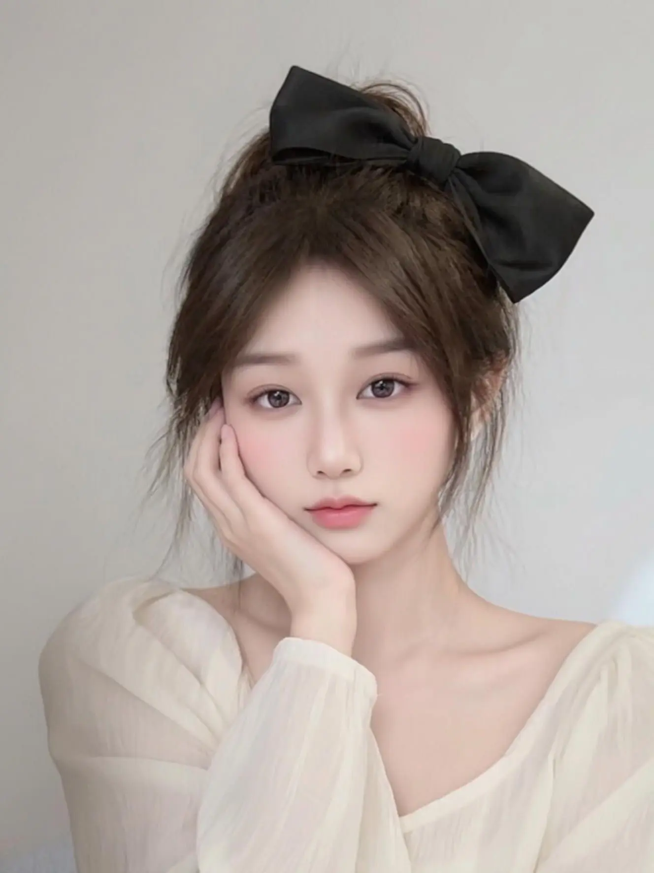 AI蝴蝶结人像 不一样的自己 做个美美的小仙女眼里有光 原来写真可以这么美