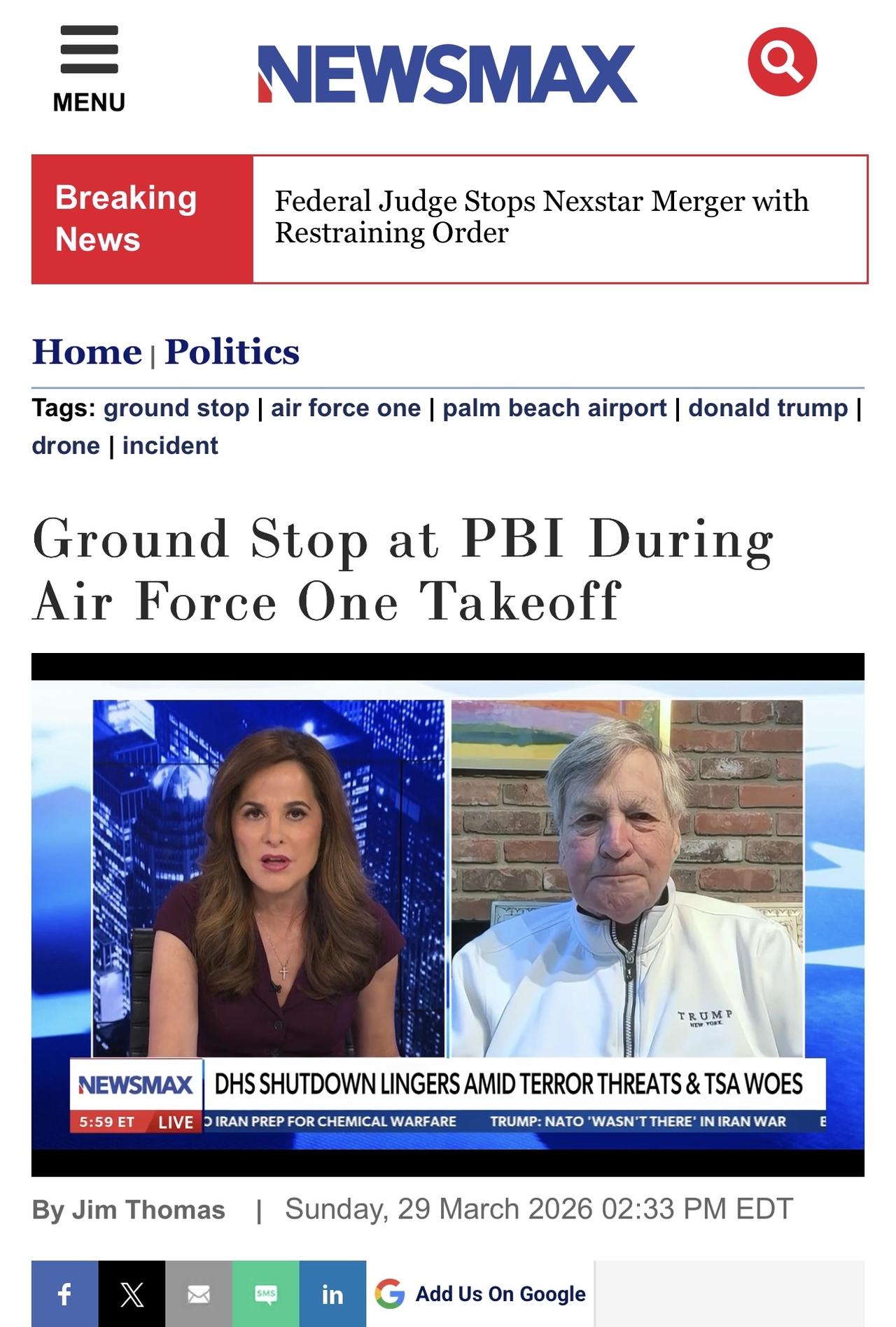 杯弓蛇影，虚惊一场

在佛罗里达州棕榈滩机场，特朗普的空军一号附近发生安全警报，