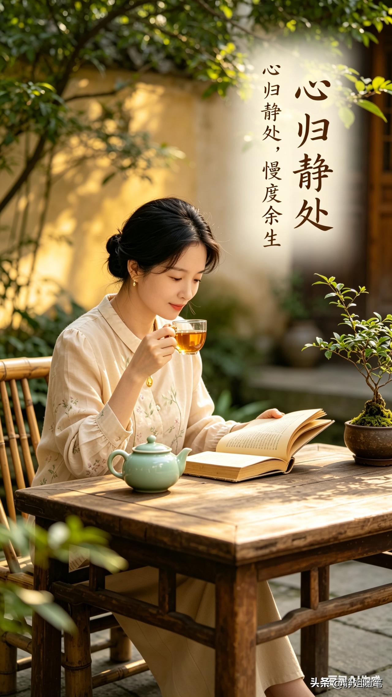 人生下半场，让自己活得不烦躁，不焦虑的秘诀，


其实就十二个字——专注眼前，过