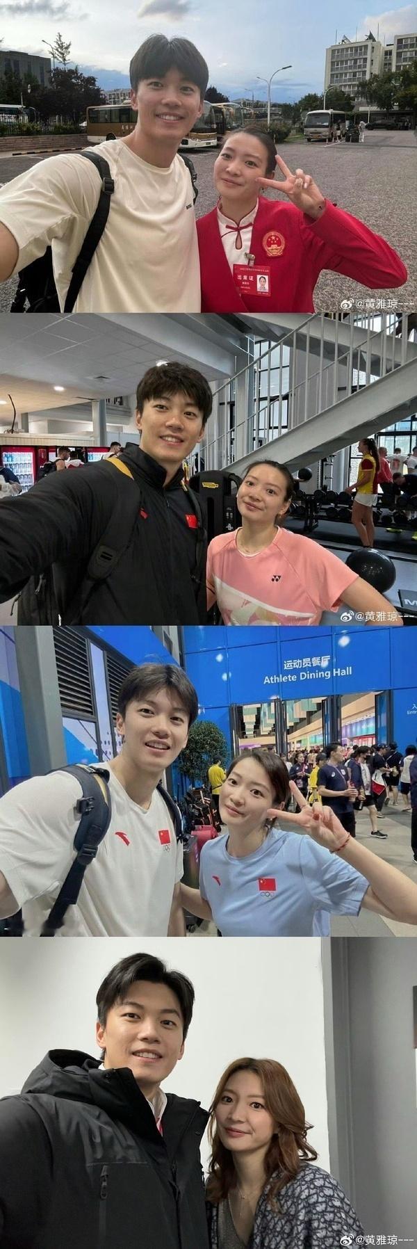 汪顺黄雅琼这俩老同学复制粘贴的合照，是越来越多了。 