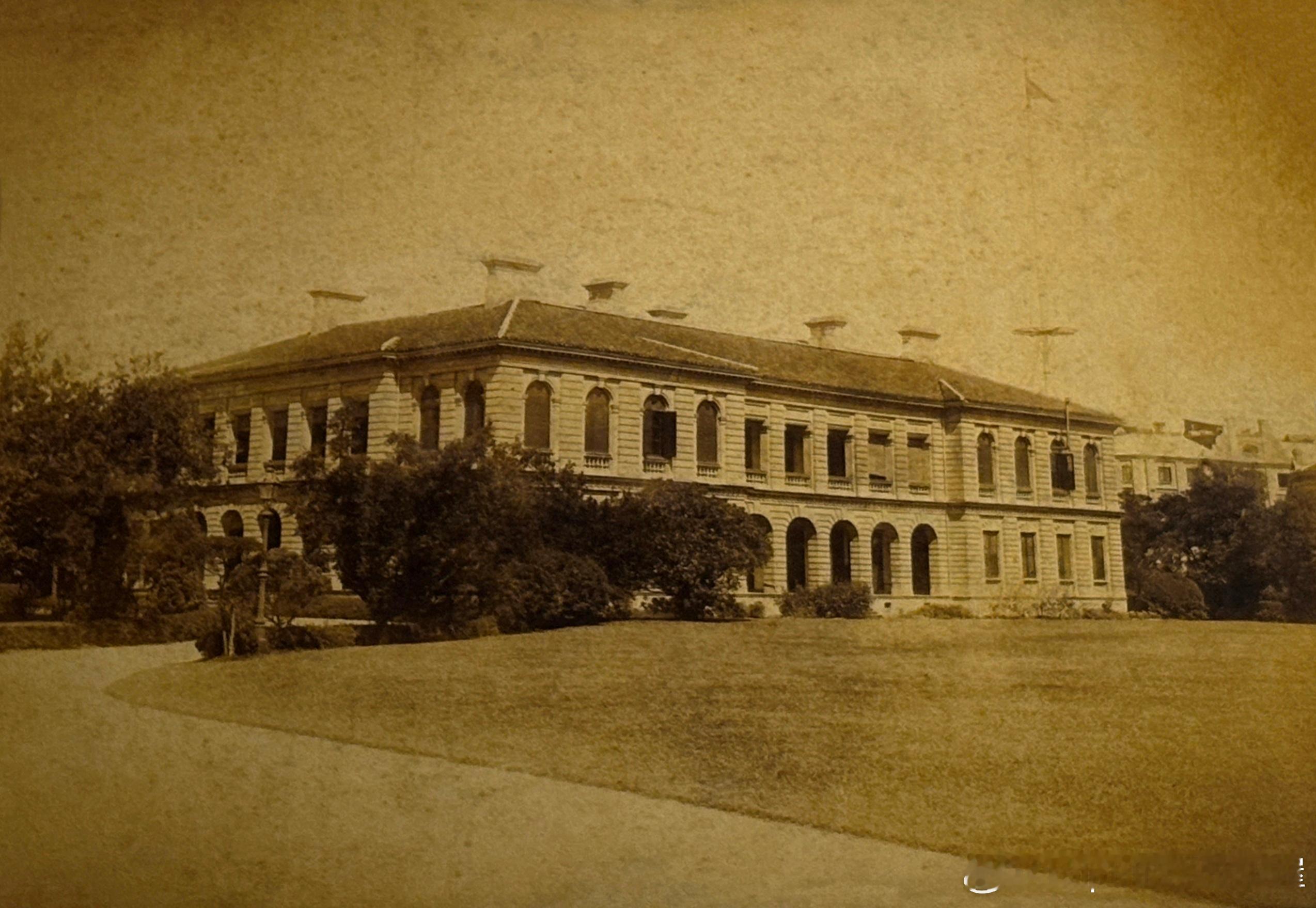 1893年英国上海领事馆，领事馆1843年11月14日宣布设立历史影像 ​​​