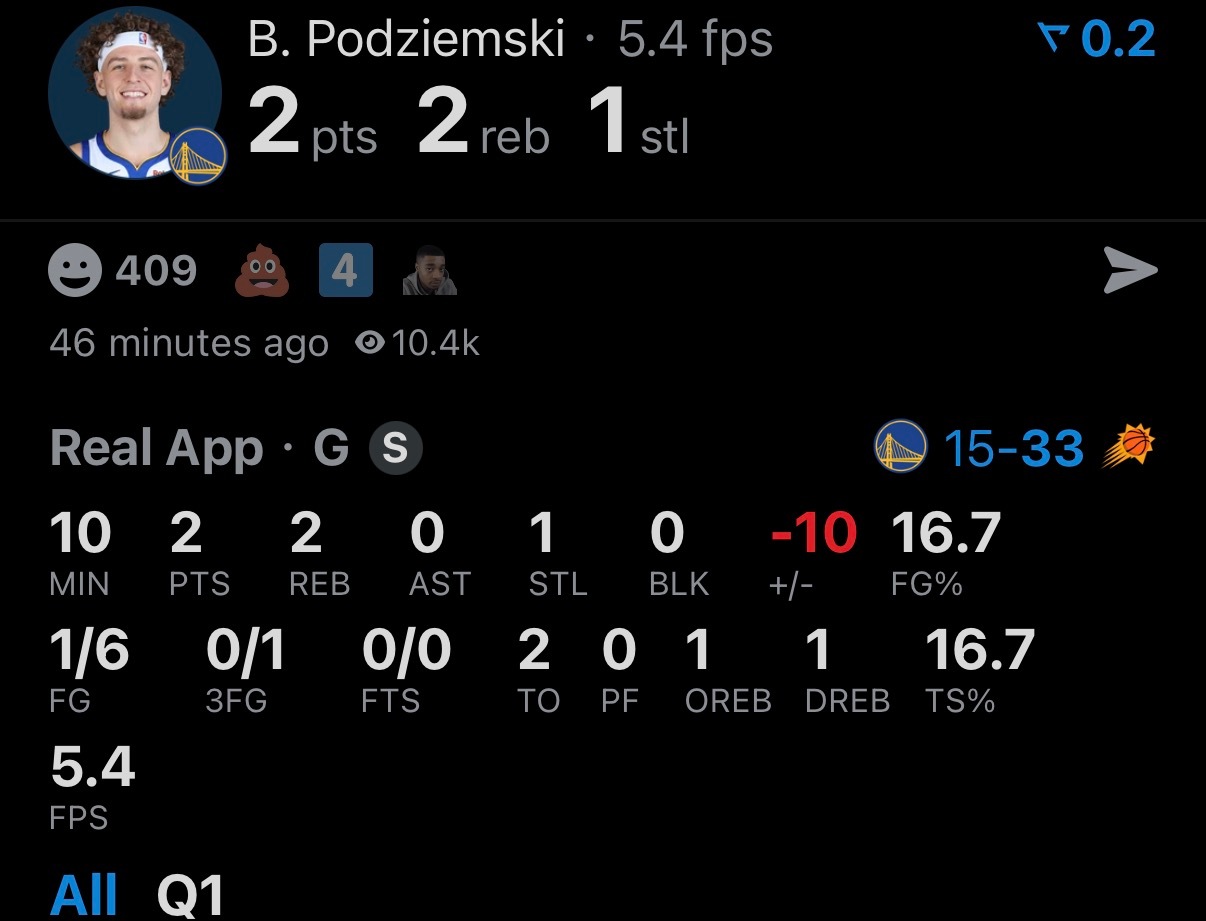 波姐第一节6中1，2分2失误…… 