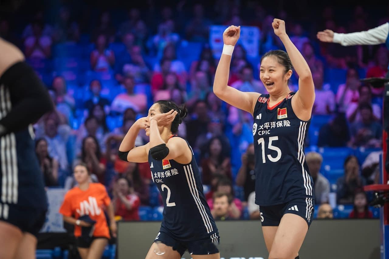 【国家女排联赛中国3-1加拿大 提前两轮进总决赛】2025世界女排联赛中国女排v