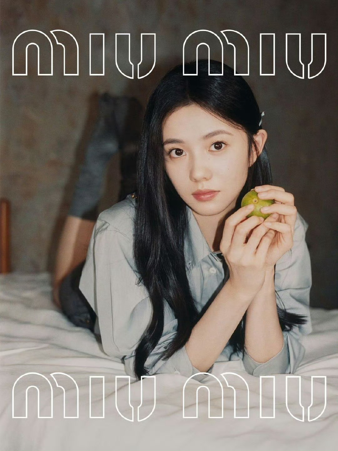#刘浩存MiuMiu宣传照#刘浩存miumiu宣传新造型～这次miumiu真的选