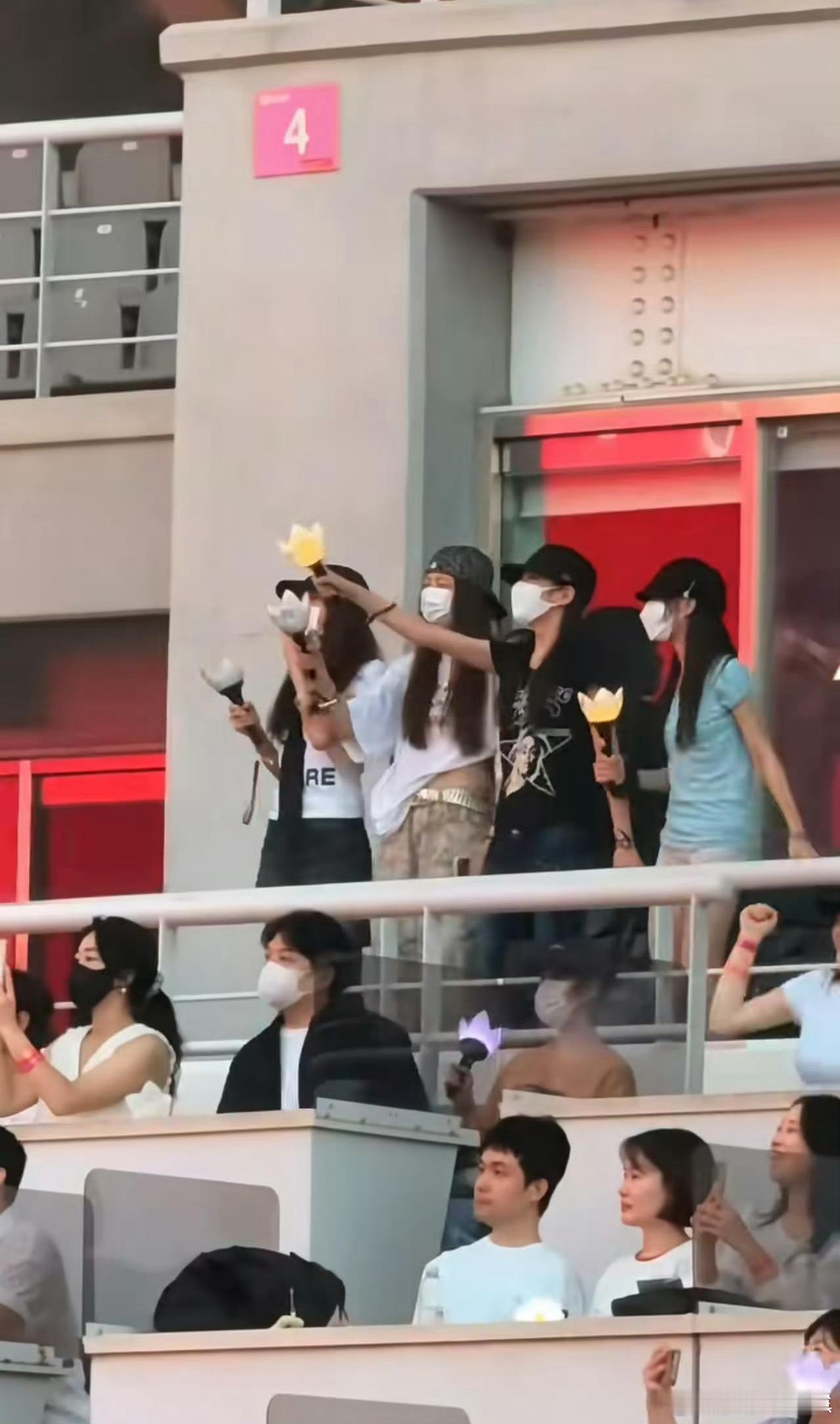IU去看BIGBANG演唱会这一刻她也拿着应援棒坐在观众席看演出的小女孩✨IU现