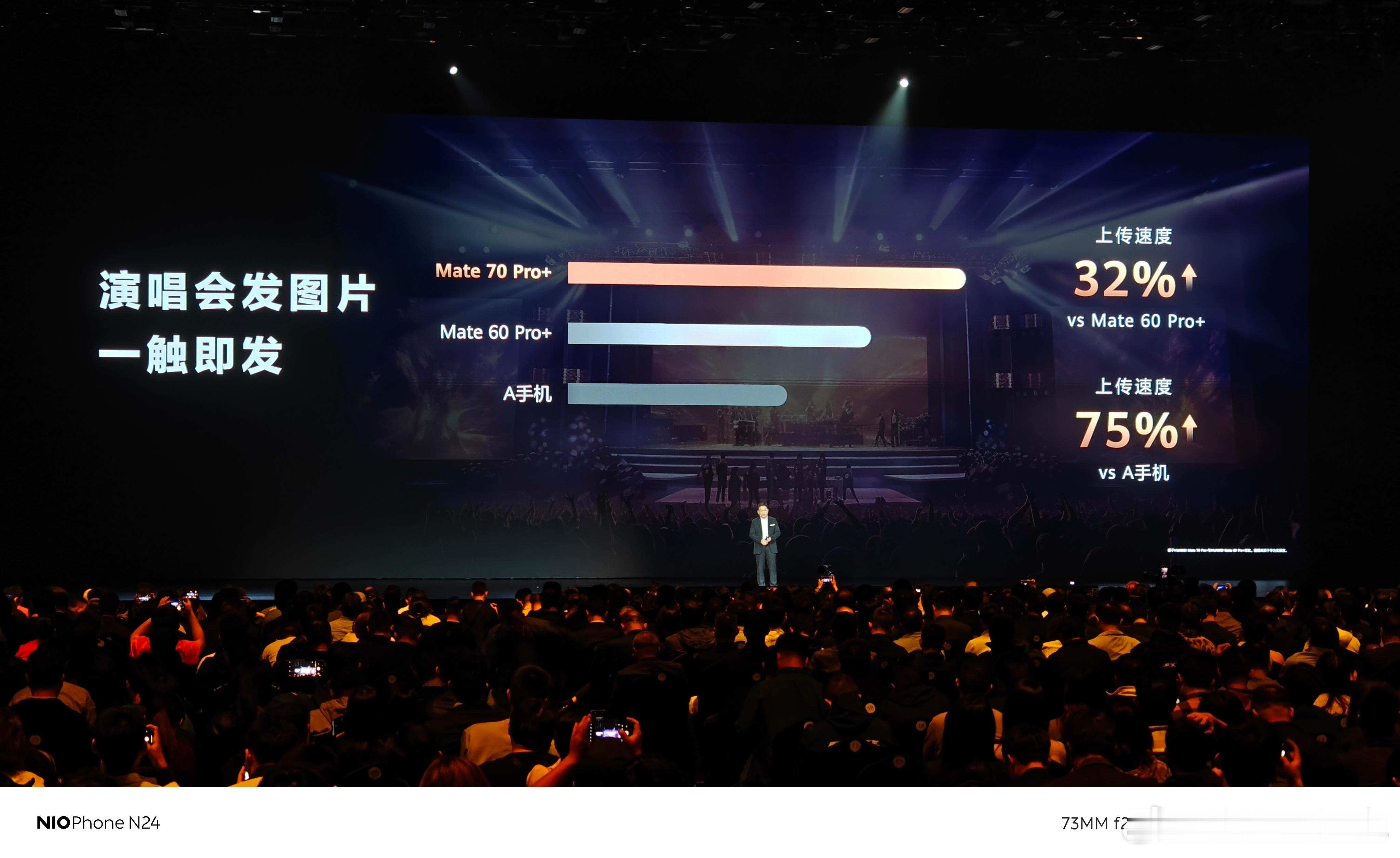 余总太会了，大家都知道手机信号要好。但余总直接来了一句：演唱会发视频、图片很快。