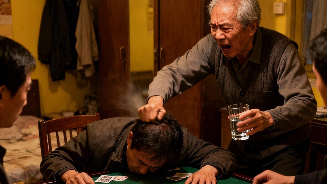 宁夏灵武市七旬老人李某与牌友张某打牌时因悔牌发生争执，李某用玻璃水杯击打张某后脑