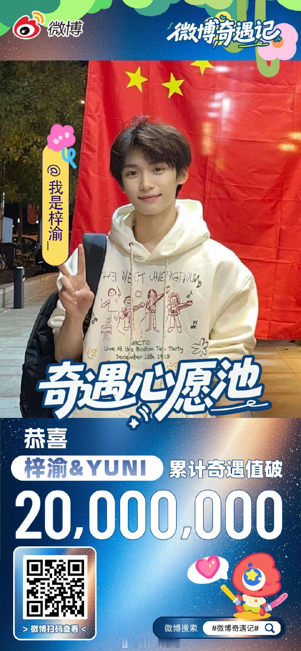 梓渝[超话] 恭喜梓渝突破2000万！YUNI和梓渝都超棒 ​​​